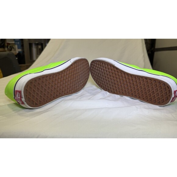 VANS Classic Canvas Slip-On Low Top Neon Green Unisex US Men 8 / Women 9.5 - Picture 10 of 10